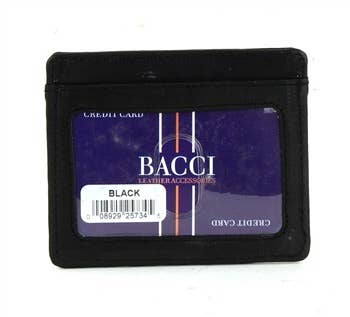 Leather Impressions Inc – porta-cartões - Unissexo por atacado – Estojo de cartão com estilo de janela I.D.7