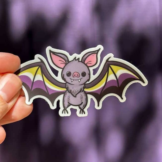 Autocolante Vinil do Pride Bat LGBTQ+ por atacado de Campfires & Coffee