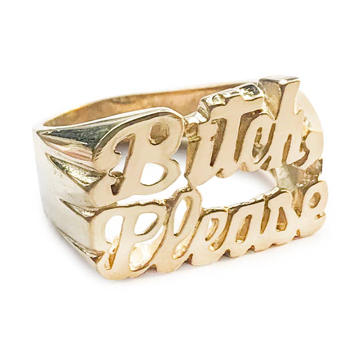 Bitch Please Ring for wholesale by SNASH JEWELRY