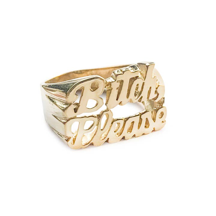 Bitch Please Ring for wholesale by SNASH JEWELRY