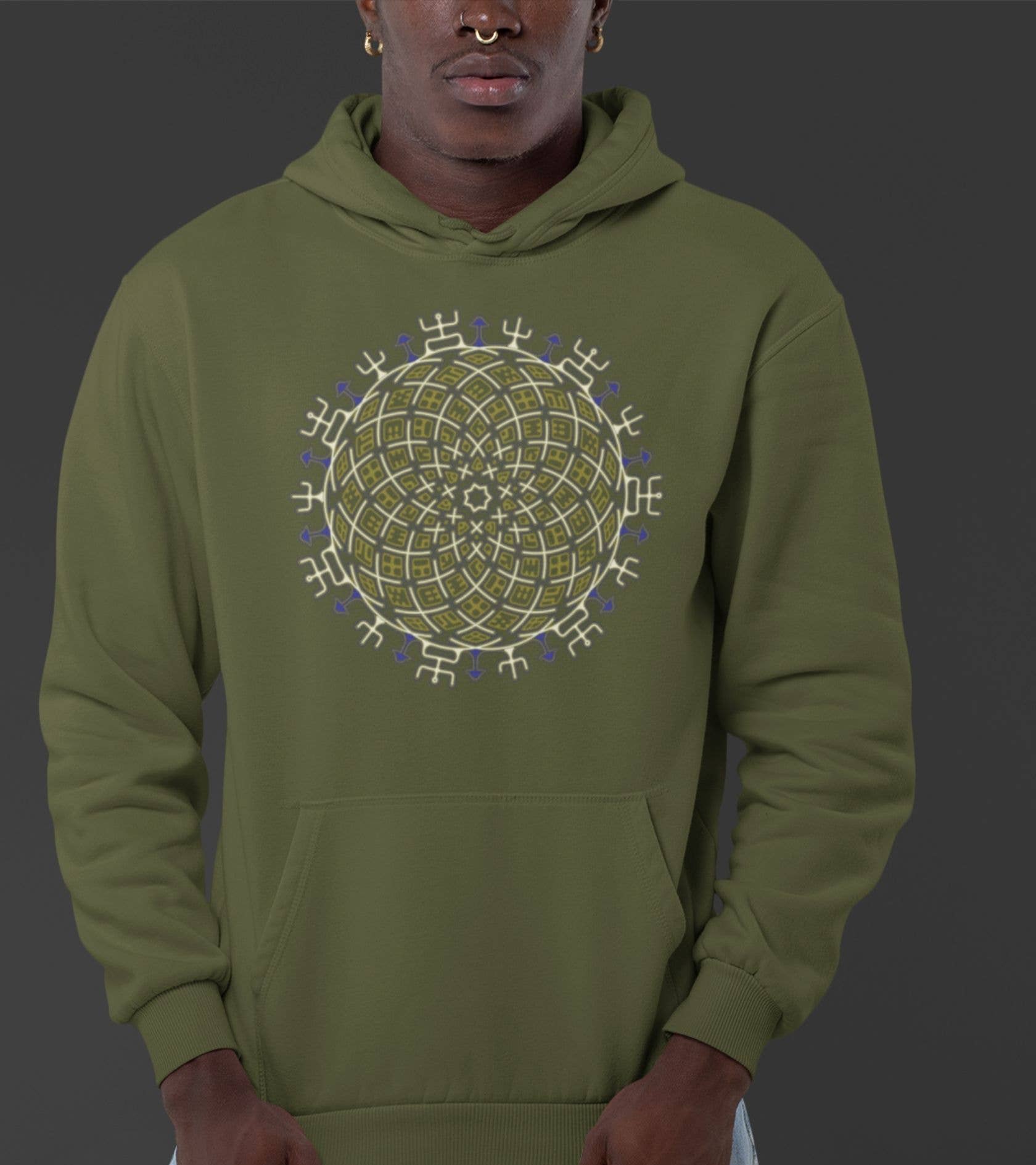 symbolika - Venta al por mayor Sudadera con capucha - Mujer - Sudadera con capucha unisex Vortex Cross - Hecho a pedido - Elección de colores3