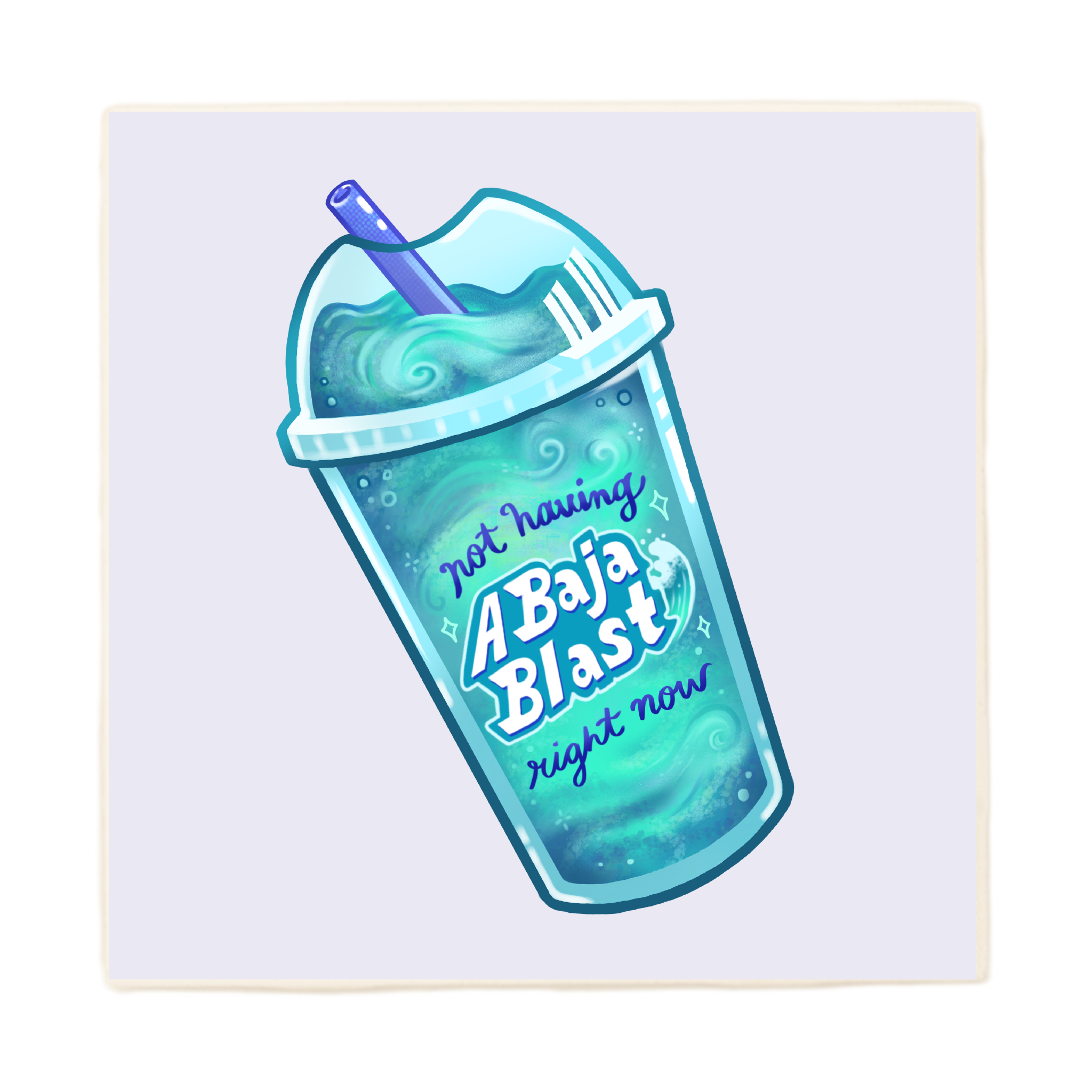 Lucky Mfg. Co. - Wholesale Coasters - Not Having A Baja Blast Coaster0