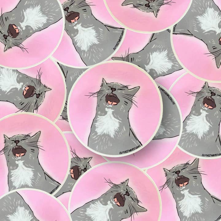 Olivia Stober Studios - Wholesale Sticker - Bruce Sticker1