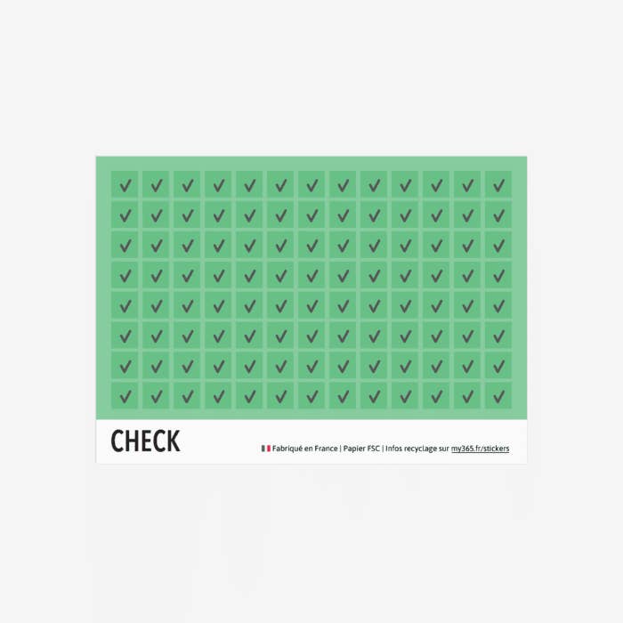 De stickers "Check" voor wholesale door My 365