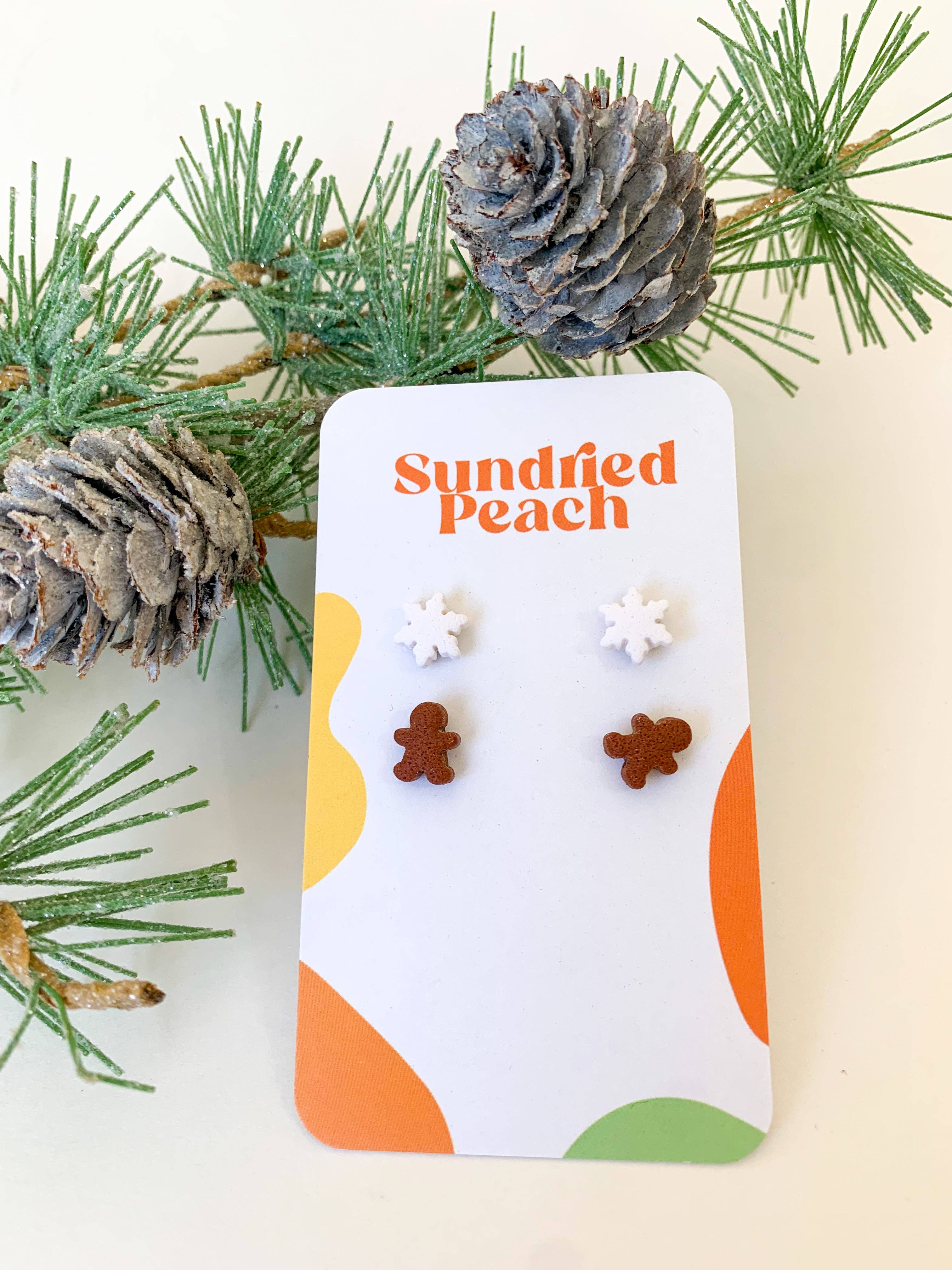 Sundried Peach - Venta al por mayor Pendientes de botón/aretes de poste - Mini paquete de tachuelas de invierno4