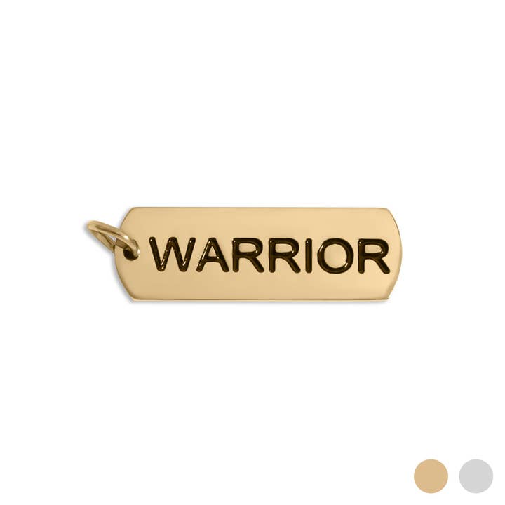 18K Gold PVD Stainless Steel "Warrior" Charm for wholesale by WJW