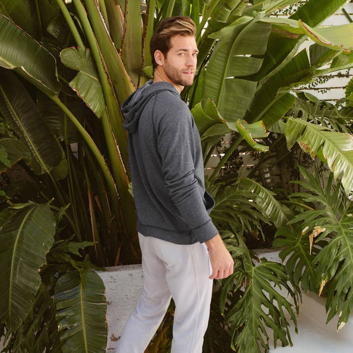 Carbone Scuro Felpa con cappuccio Malibu - Dark Charcoal in vendita all'ingrosso su Faire0