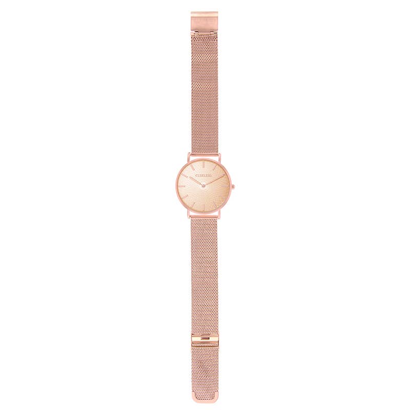 Clueless – Engroshandel Armbåndsur - Dame – CLUELESS DAMEUR - STÅLNET ROSA GULD/ROSA GULD2