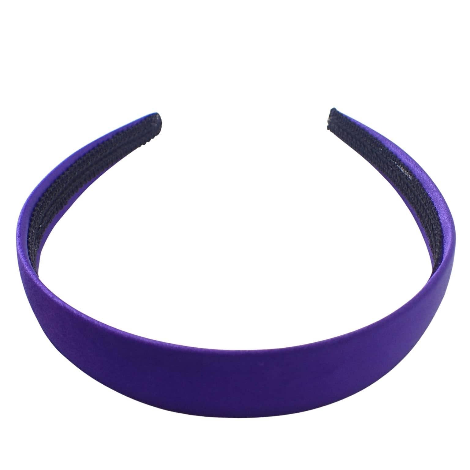 Topkids Accessories – wholesale Fashion headband – women's – Satin Alice Headband Head Band Hairband Hair Band Women for Adult Girls Kids School 60s 70s 80s Plain Aliceband 2.5cm 1" Thick Wide Hard10