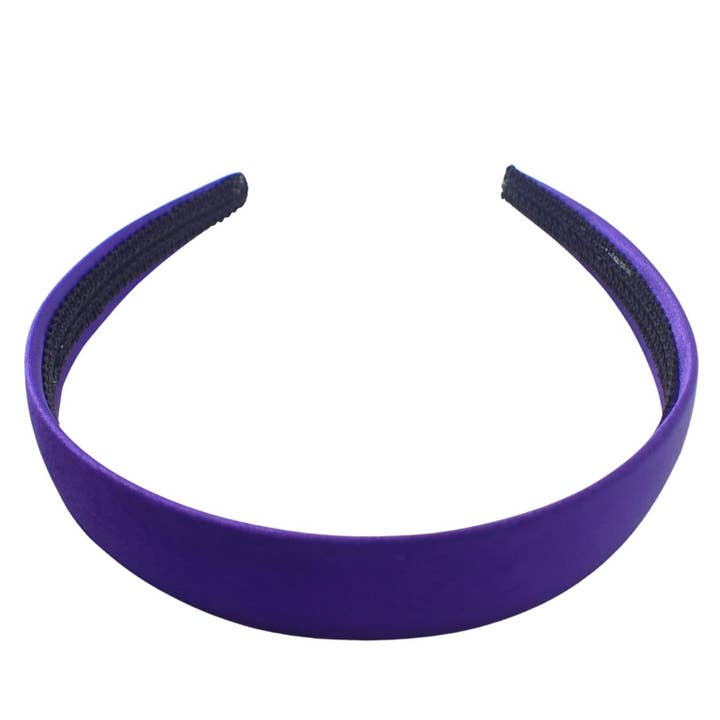 Topkids Accessories - Wholesale Fashion headband – women's - Satin Alice Headband Head Band Hairband Hair Band Women for Adult Girls Kids School 60s 70s 80s Plain Aliceband 2.5cm 1" Thick Wide Hard10