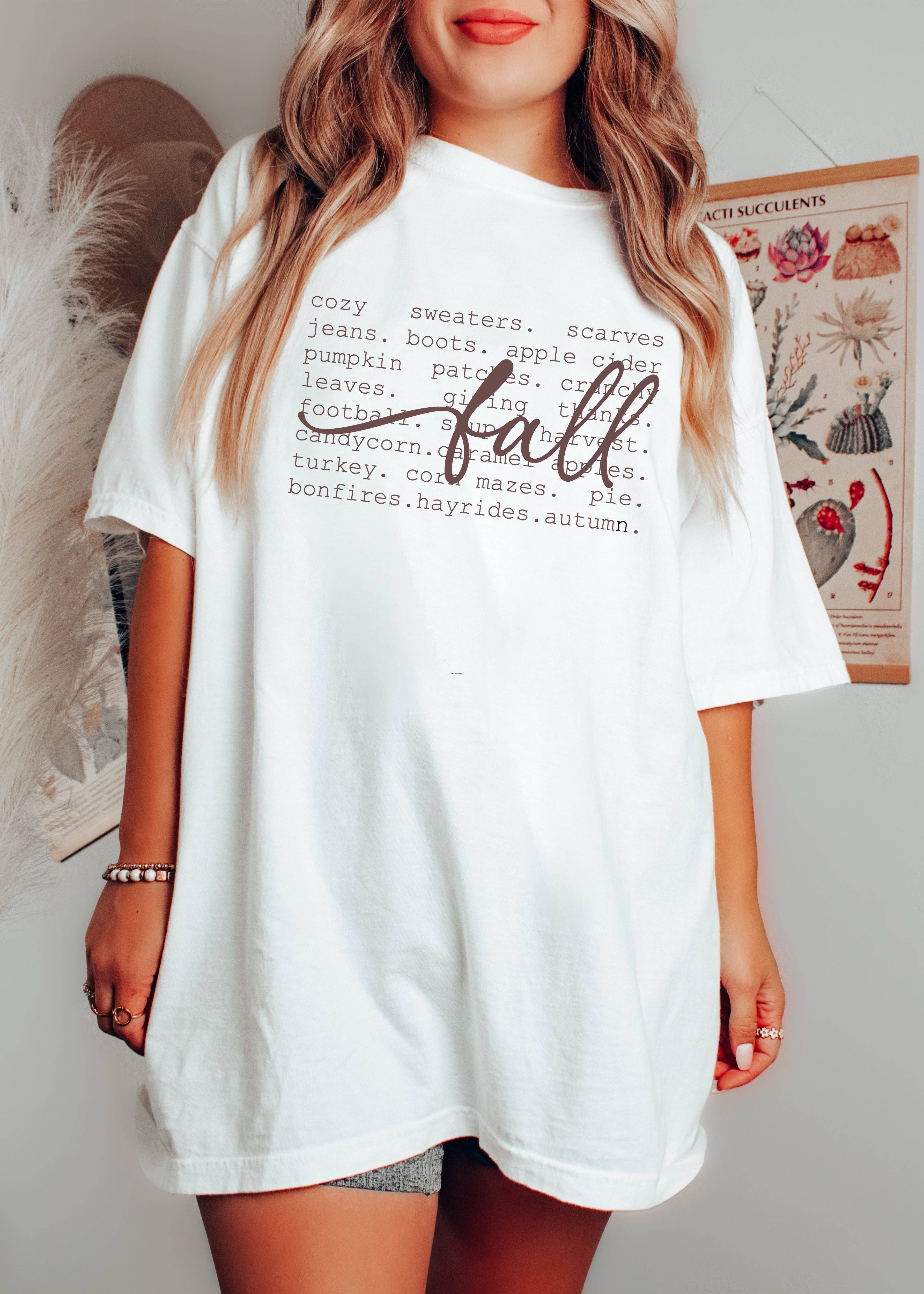 Chloe Vs Tank - Wholesale Screen Printed T-Shirt - Women's - Fall Words Tee *5 Colors (S-3X)6