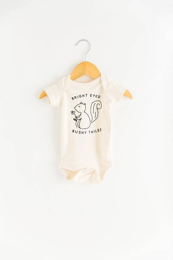 Nature Supply Co - Wholesale Bodysuit (Non-Footed) - Baby - Bright Eyed Bushy Tailed Baby Bodysuit Onesie Baby Clothing5