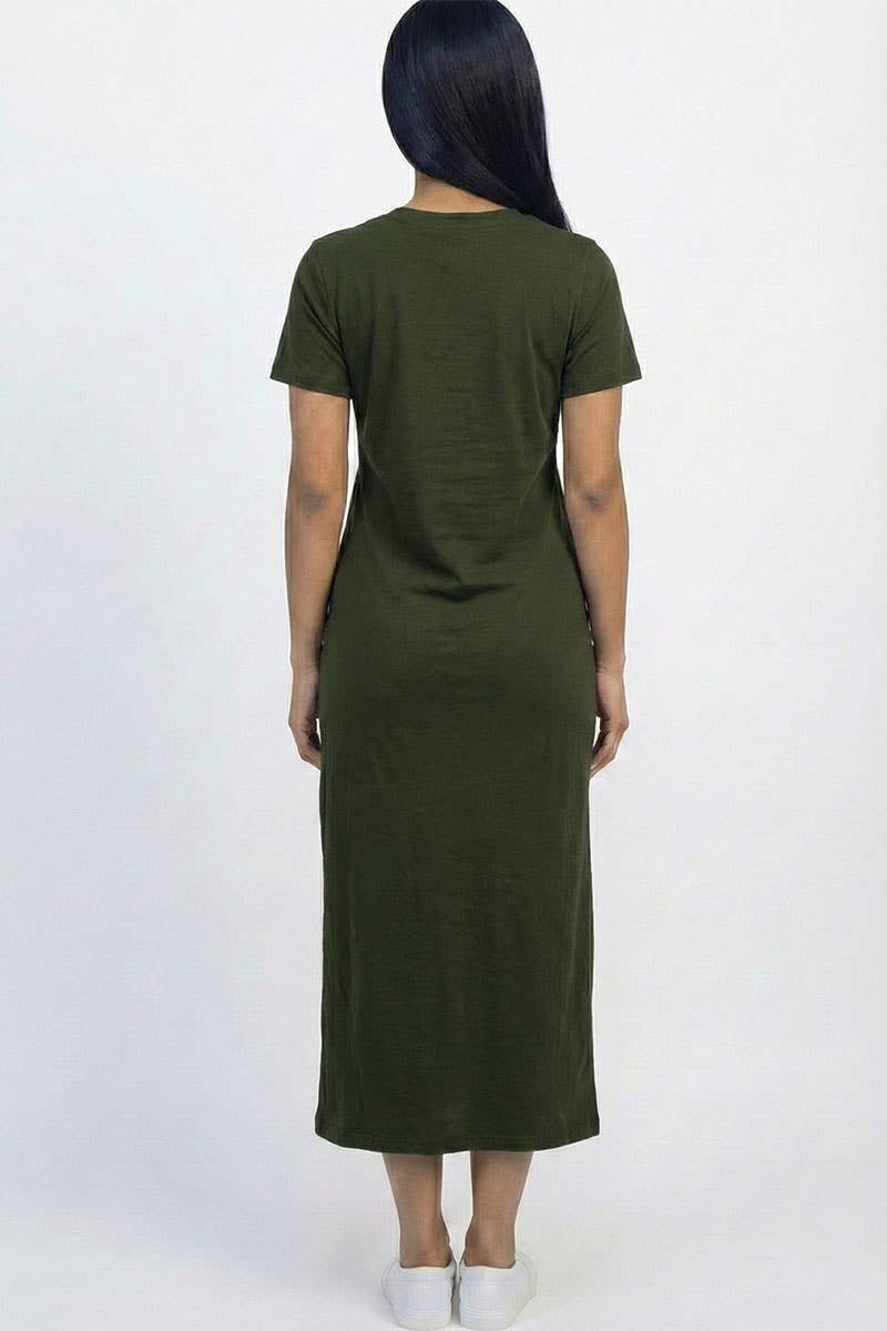 CAPELLA APPAREL - Wholesale Dress - Women's - Side Pocket Tee Dress23