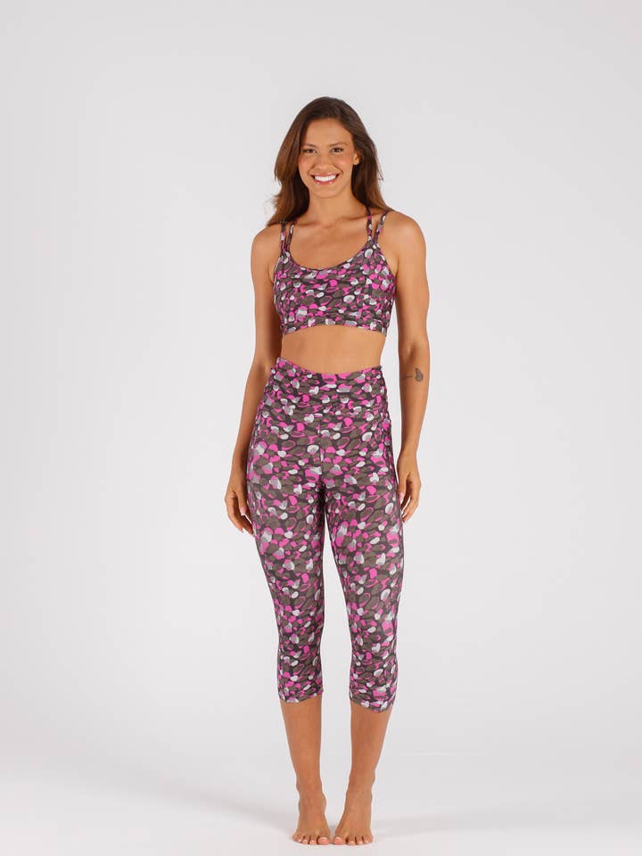 3/4 legging met Pebble Pocket voor wholesale door Cloud9ine Activewear