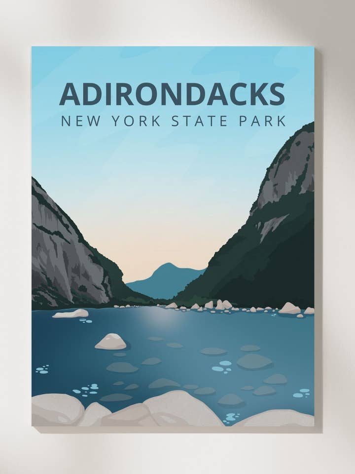 Adirondacks | Avalanche Lake Print for wholesale by Boreas Design Shop