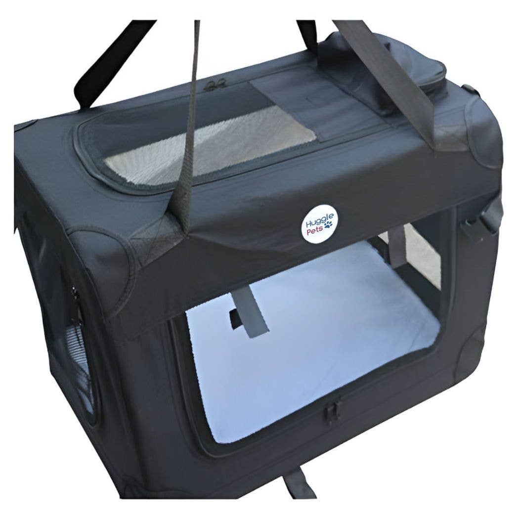 HugglePets - Vente Caisse de transport – chat et chien - Sac de transport pliable HugglePets en tissu pour animaux26