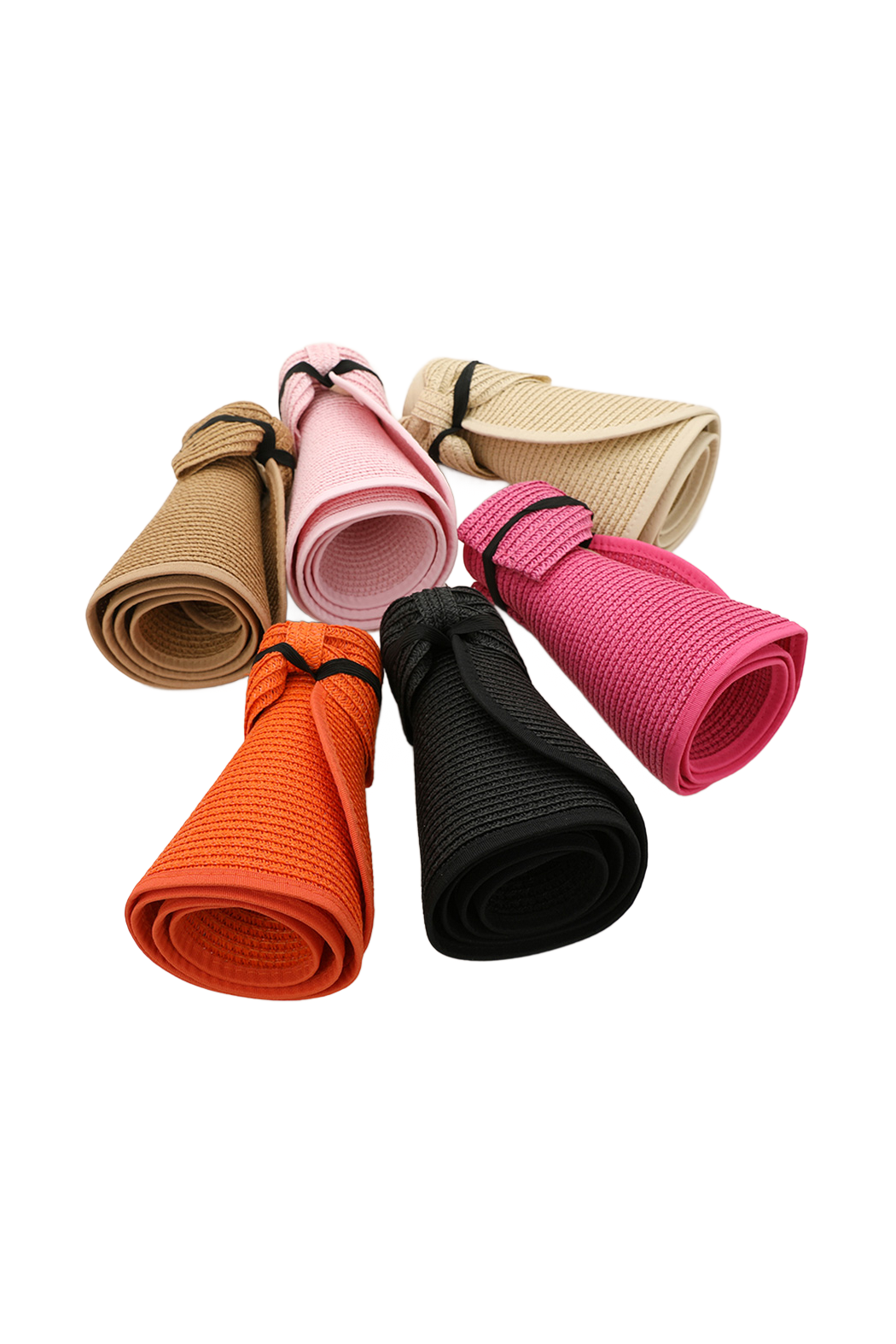 Embellish Your Life - Wholesale Visor - Women's - Upcycled LV Rollable Packable Straw Visor6