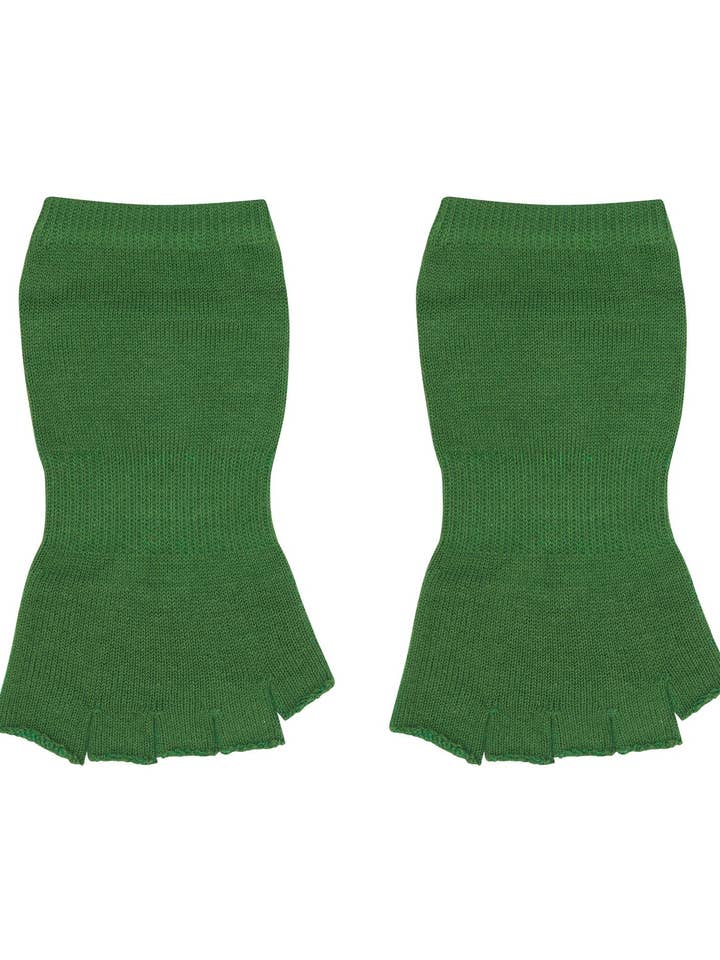 Toeless Non Slip Grip Socks - Forest Green for wholesale by MoveActive