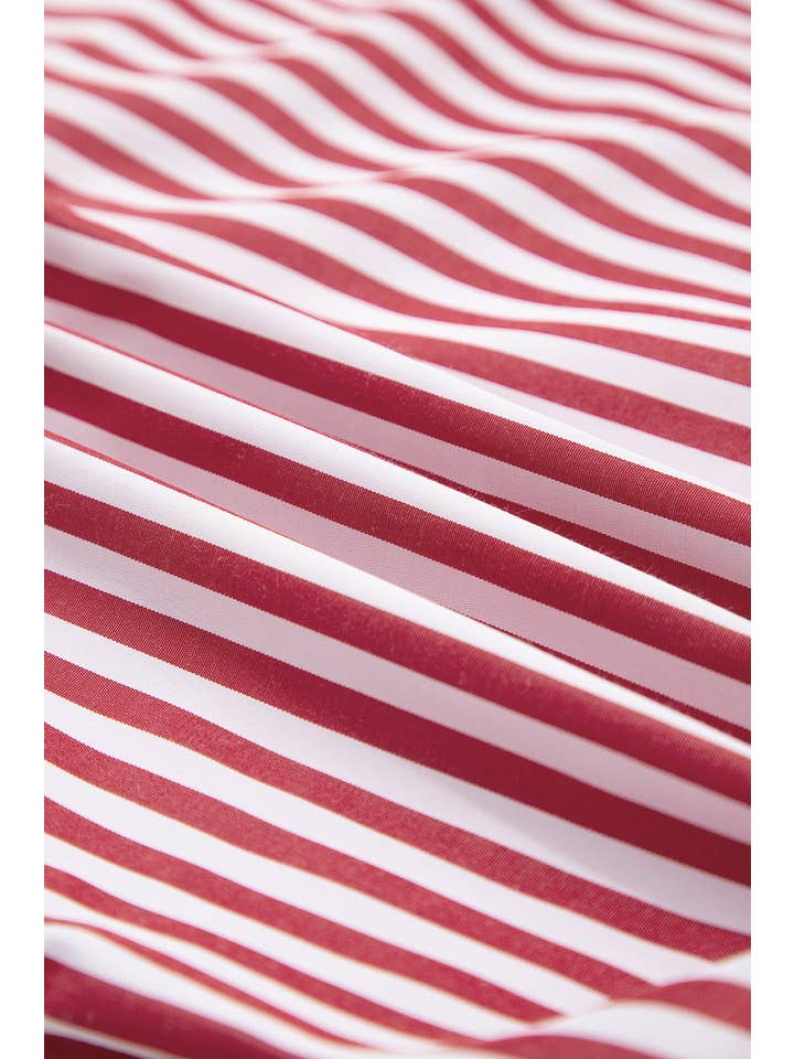 Stripe Patch Pocket Side Slit Buttoned Shirt for wholesale on Faire6