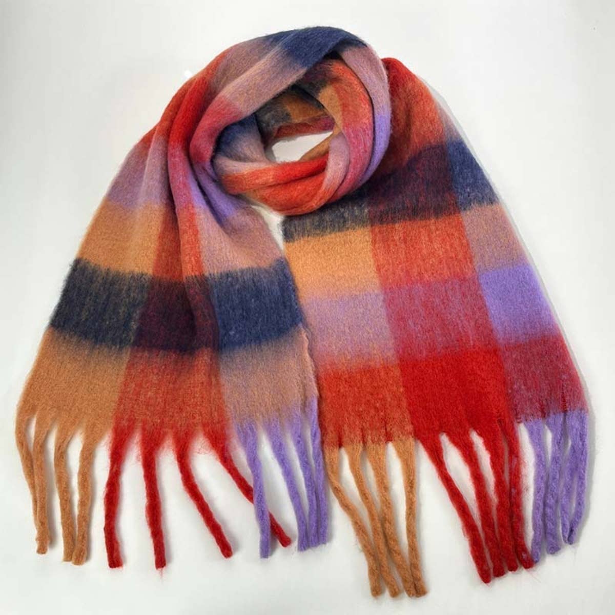 NINEXIS - Wholesale Scarf - Women's - CWASC1578_WINTER PLAID THICKENED WARM SCARF SHAWL19