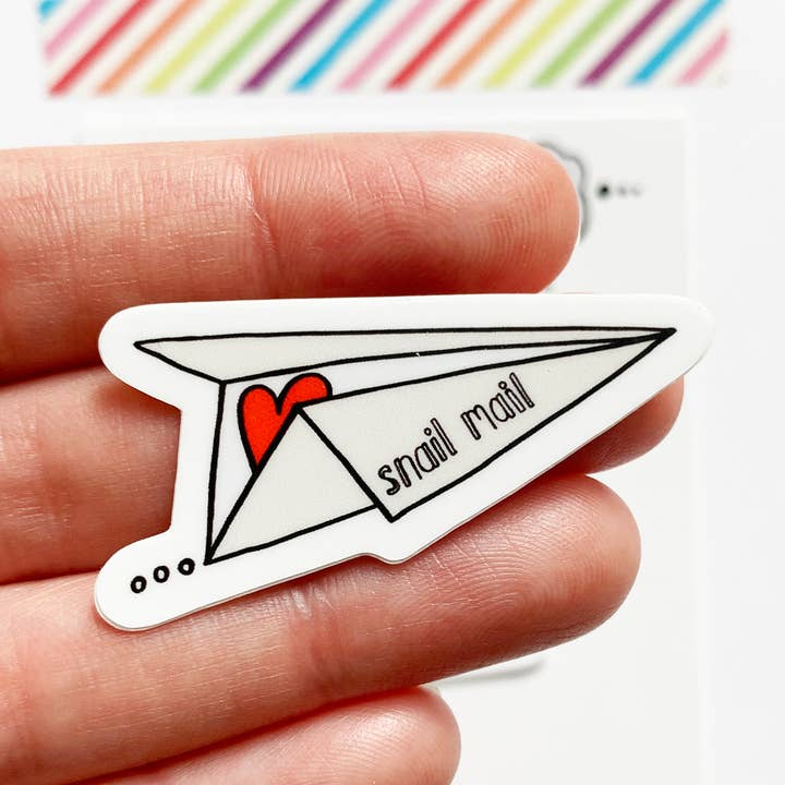 Yellow Daisy Paper Co. - Wholesale Sticker - Snail Mail Paper Plane Vinyl Stickers