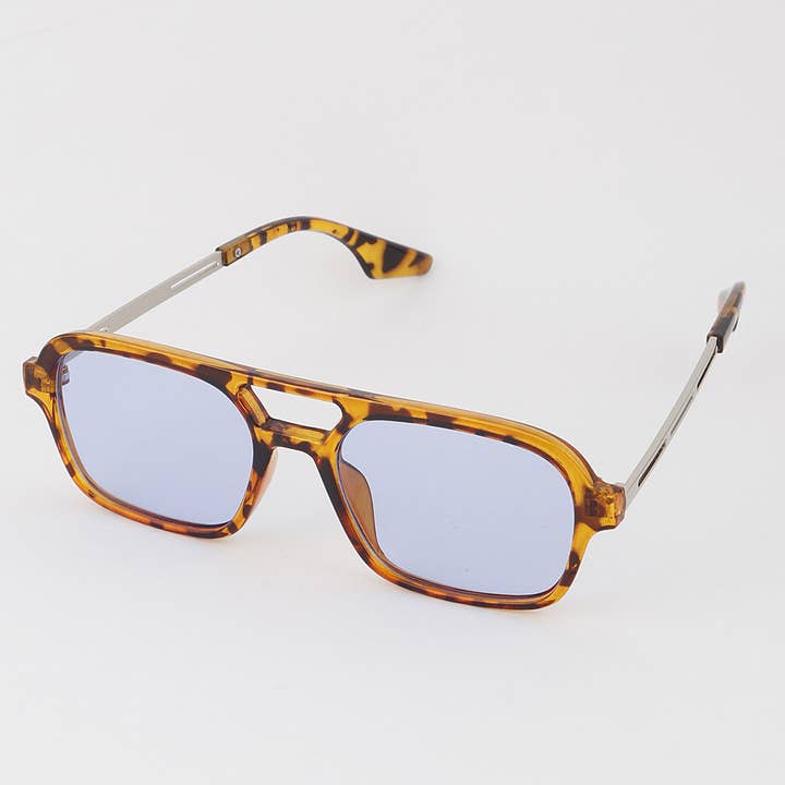 Blanda färg Blocky Aviator solglasögon för wholesale på Faire5