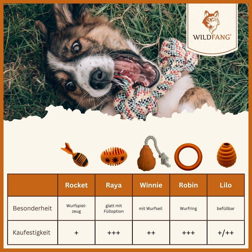 WILDFANG – Bola para cão - Cão por atacado – Bola de borracha para cachorro “Fabius” – 100% borracha natural7