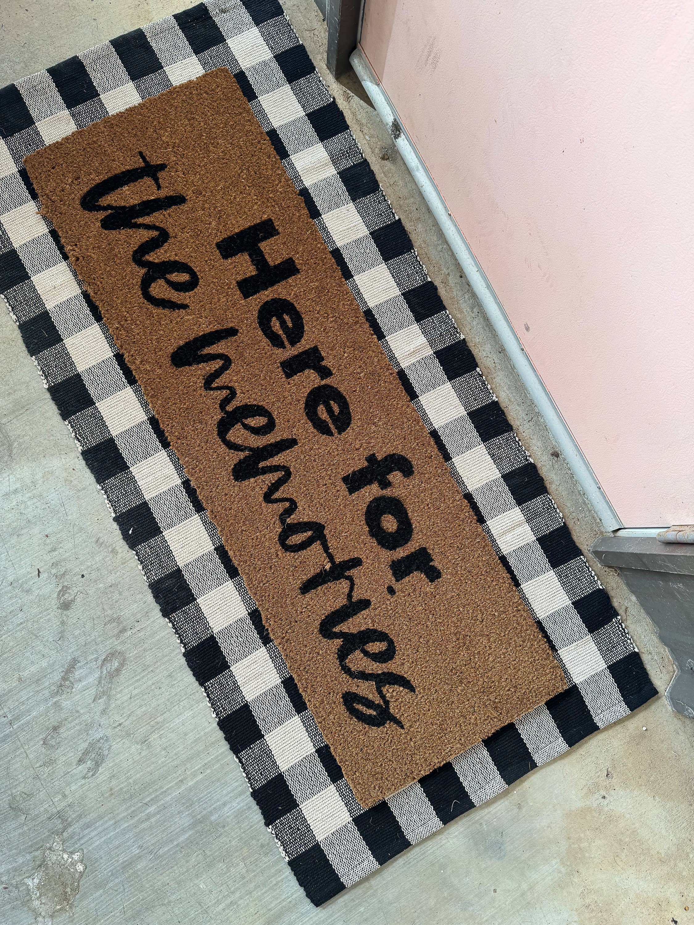 Modern Burlap - Wholesale Deurmat - XL Deurmat - Hier voor de herinneringen (nieuwe lengte)1