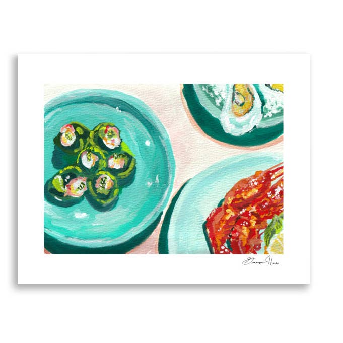 Costa Table Giclée Print for wholesale by BY GREY Design