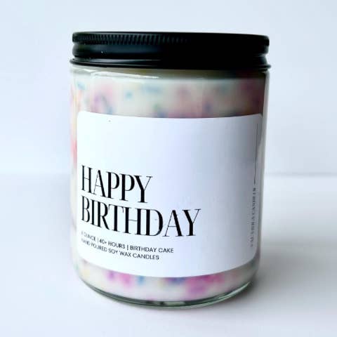 Val Viola Candles - Wholesale Jar/Filled Candle - Birthday Cake Candle with Sprinkles | Soy Wax Candles0