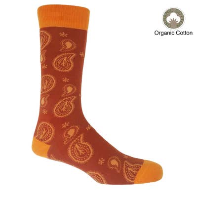 Peper Harow Socks - Wholesale Socks - Men's - Paisley Men's Organic Socks6
