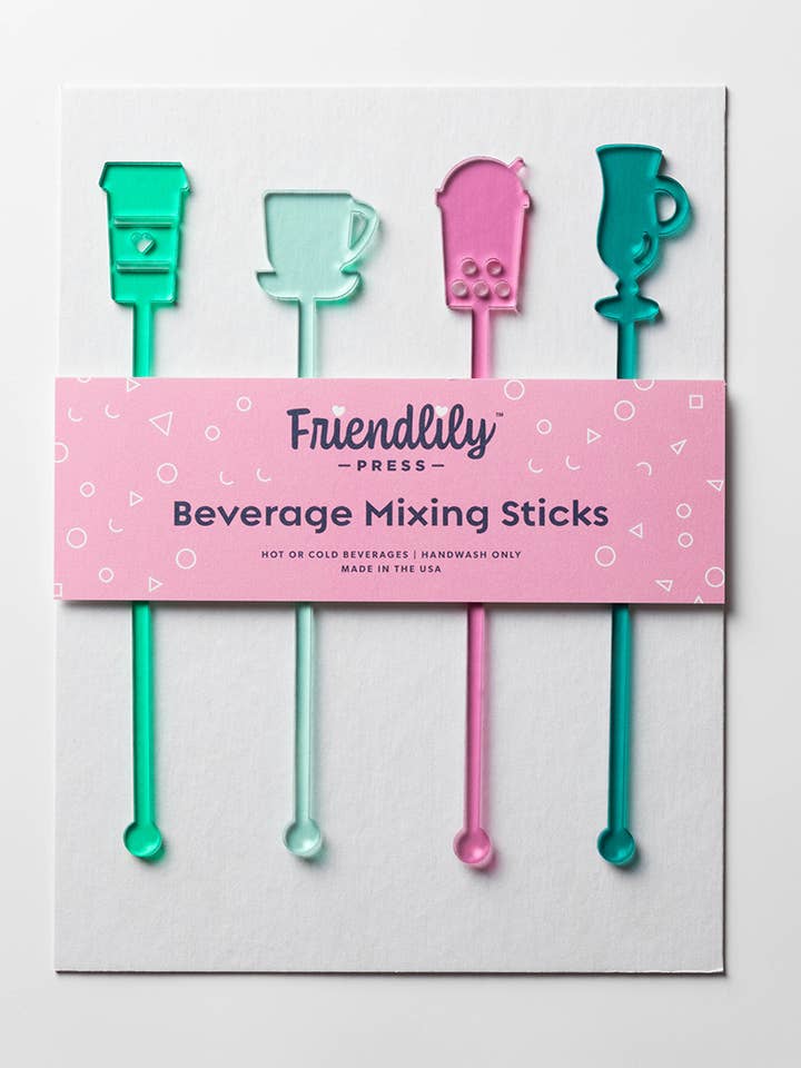 Tea + Coffee Acrylic Collection for wholesale by Friendlily Press