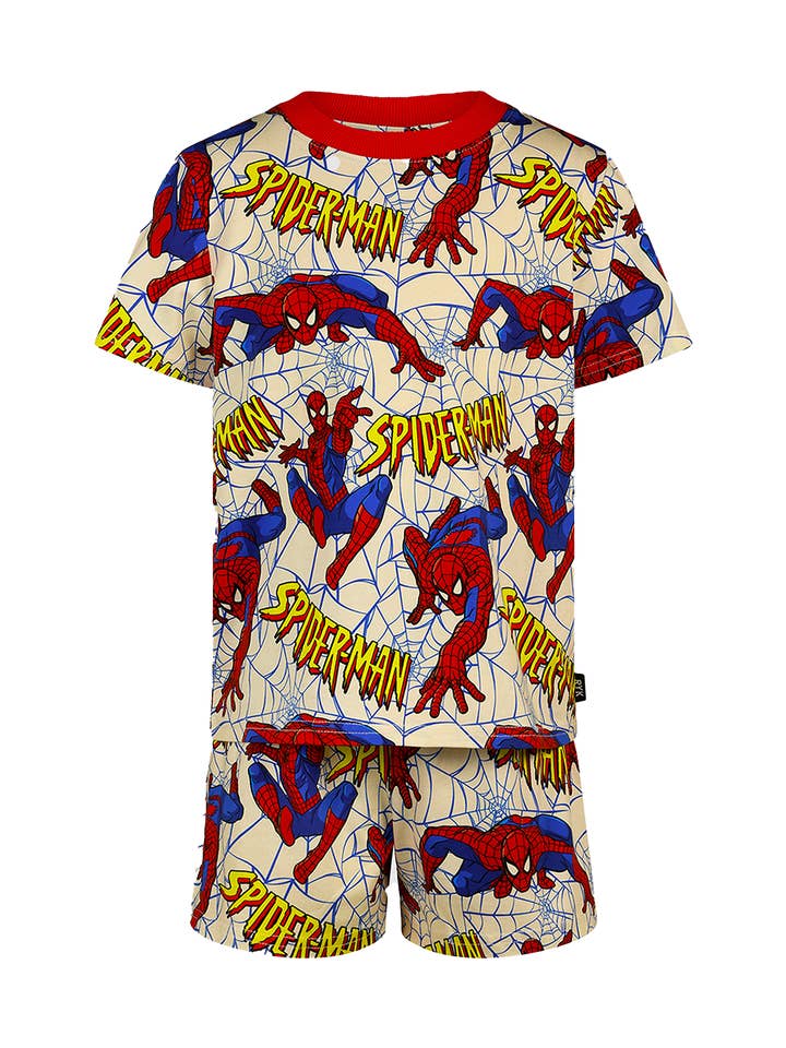 SPIDER-MAN KORTE MOUWEN PJ-SET voor wholesale door Rock Your Baby