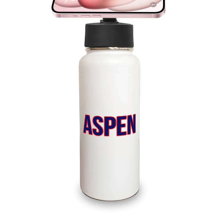 Water Bottle w/ Magnetic Phone Holder - Custom Location for wholesale by Toss Designs
