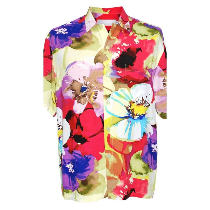 JAMS World - Wholesale Shirt - Men's - Men's Retro Shirt - Flower Splash