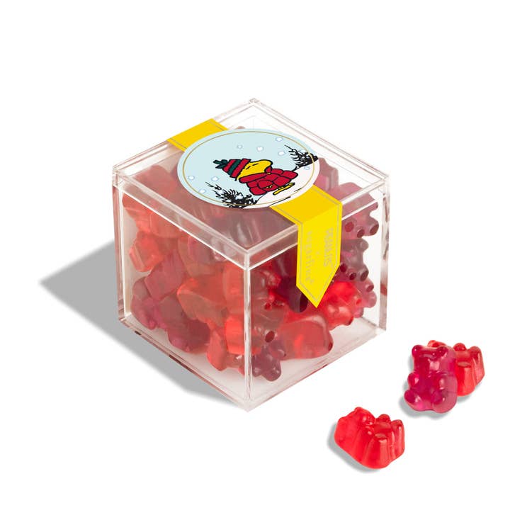 Woodstock - Jelly Bears - Small Candy Cube® for wholesale by Sugarfina Australia