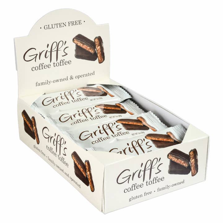 Griff's Toffee - Vente Caramel anglais - Caramel au café Griff's - 1 oz de caramel au chocolat noir4