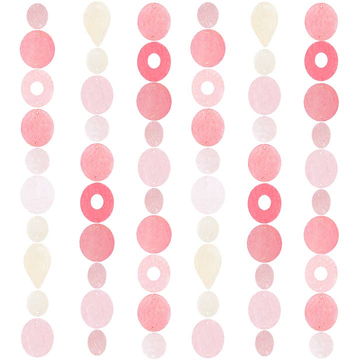 Capiz Strand | Pretty in Pink for wholesale by Balizen by zen zen garden home