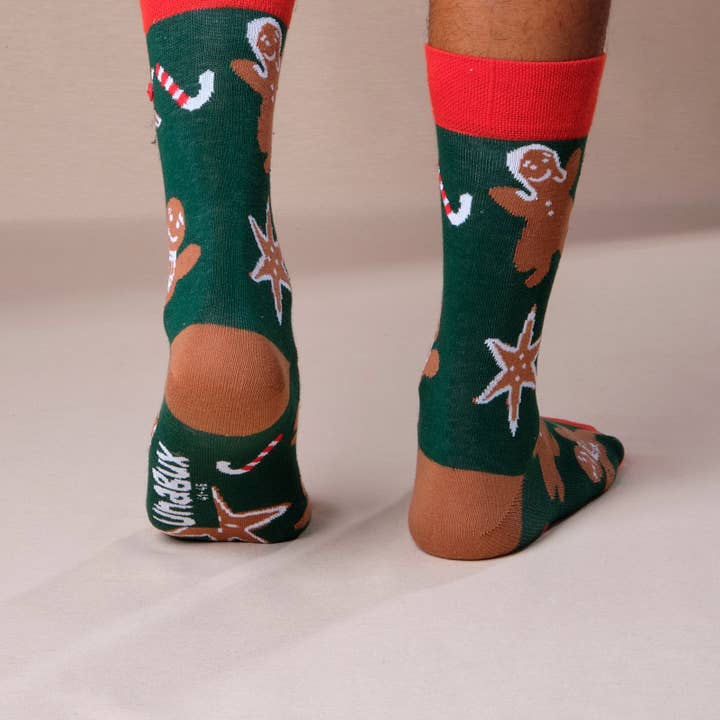 Haikon Hada (Calzame, Alster Komfort, Timoni) - Wholesale Holiday Stocking - Gingerbread Man. Christmas socks. Unisex4
