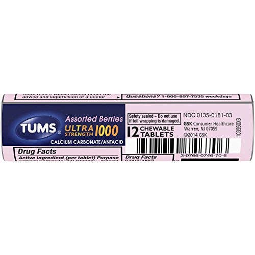 Shop The King - Wholesale Oral Supplement/Vitamin - TUMS Ultra Berries Asst 12s 12 Per Box0