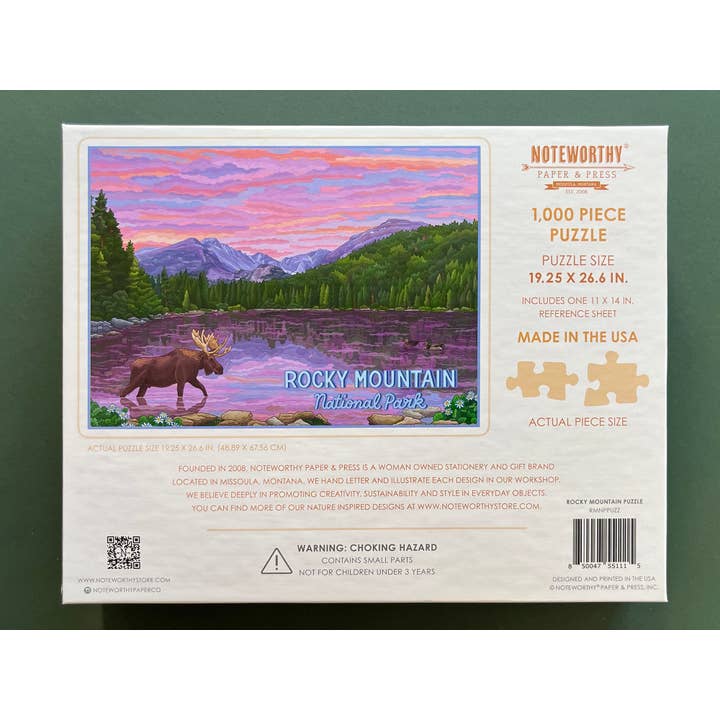 Noteworthy Paper & Press - Wholesale Puzzle - Adult - Rocky Mountain National Park Puzzle