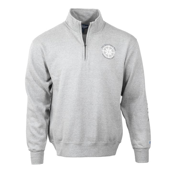 Roam Free 1/4 Zip in Graphite for wholesale by The Montana Way