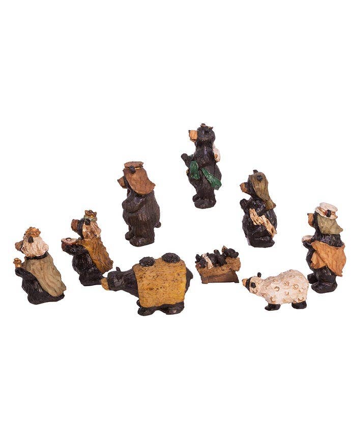Kurt S. Adler, Inc. - Vente Crèche de Noël - 4"EN RÉSINE DE LA CRÈCHE SET 9PC4