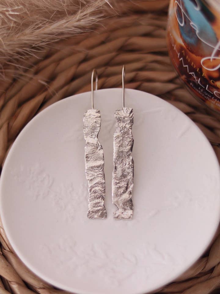 Reticulated Threader Earrings for wholesale by Mitera Made