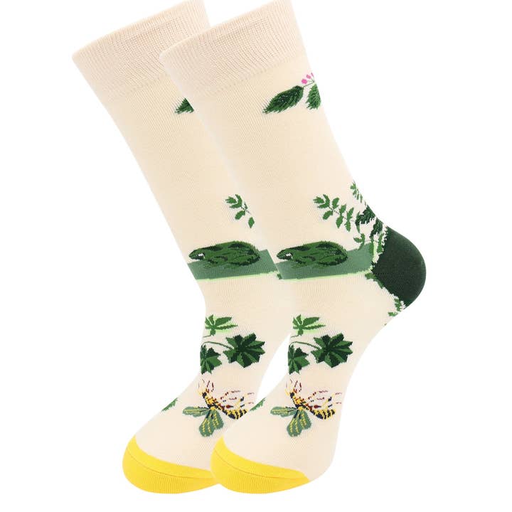 Frog and Wasp Socks - Comfy Cotton for Men & Women for wholesale by Real Sic
