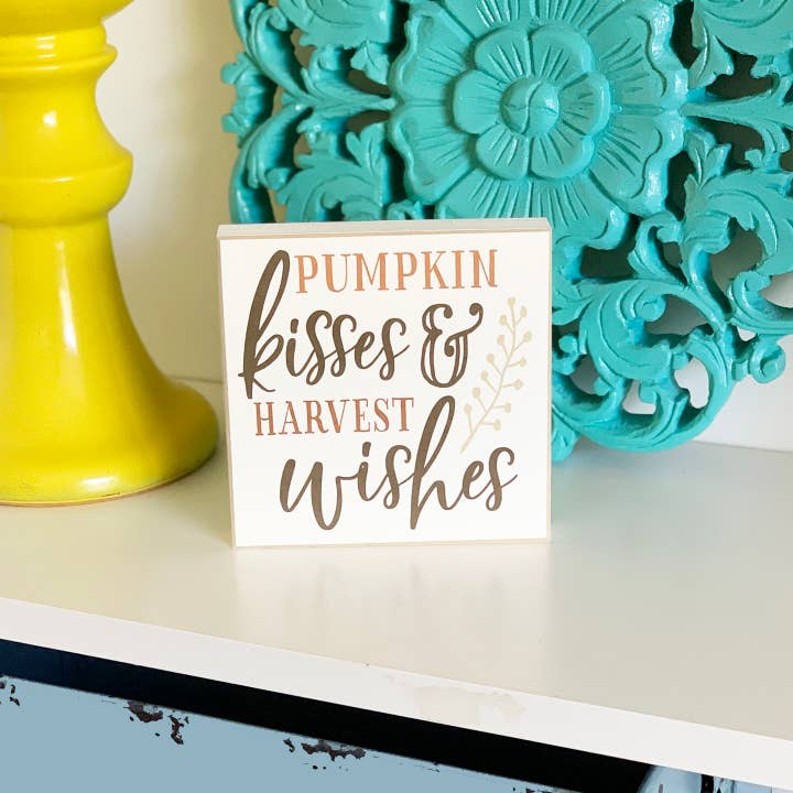 Harvest Wishes Sign for wholesale by Crafts With a Side of You LLC