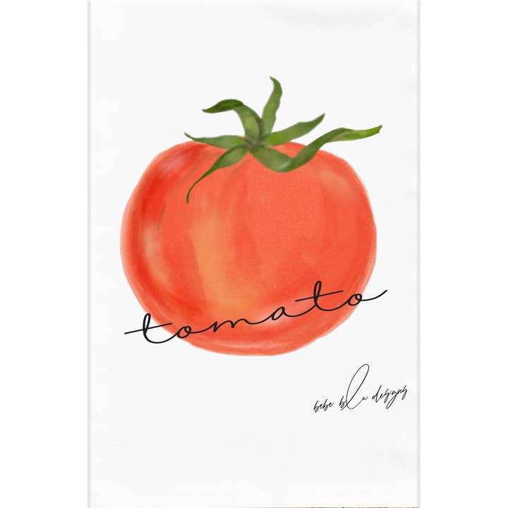 Bebe Blu Designs, LLC - Wholesale Tea Towel - Tomato Tea Towel, Cooks Gift, Gardeners Gift, Kitchen Staple1