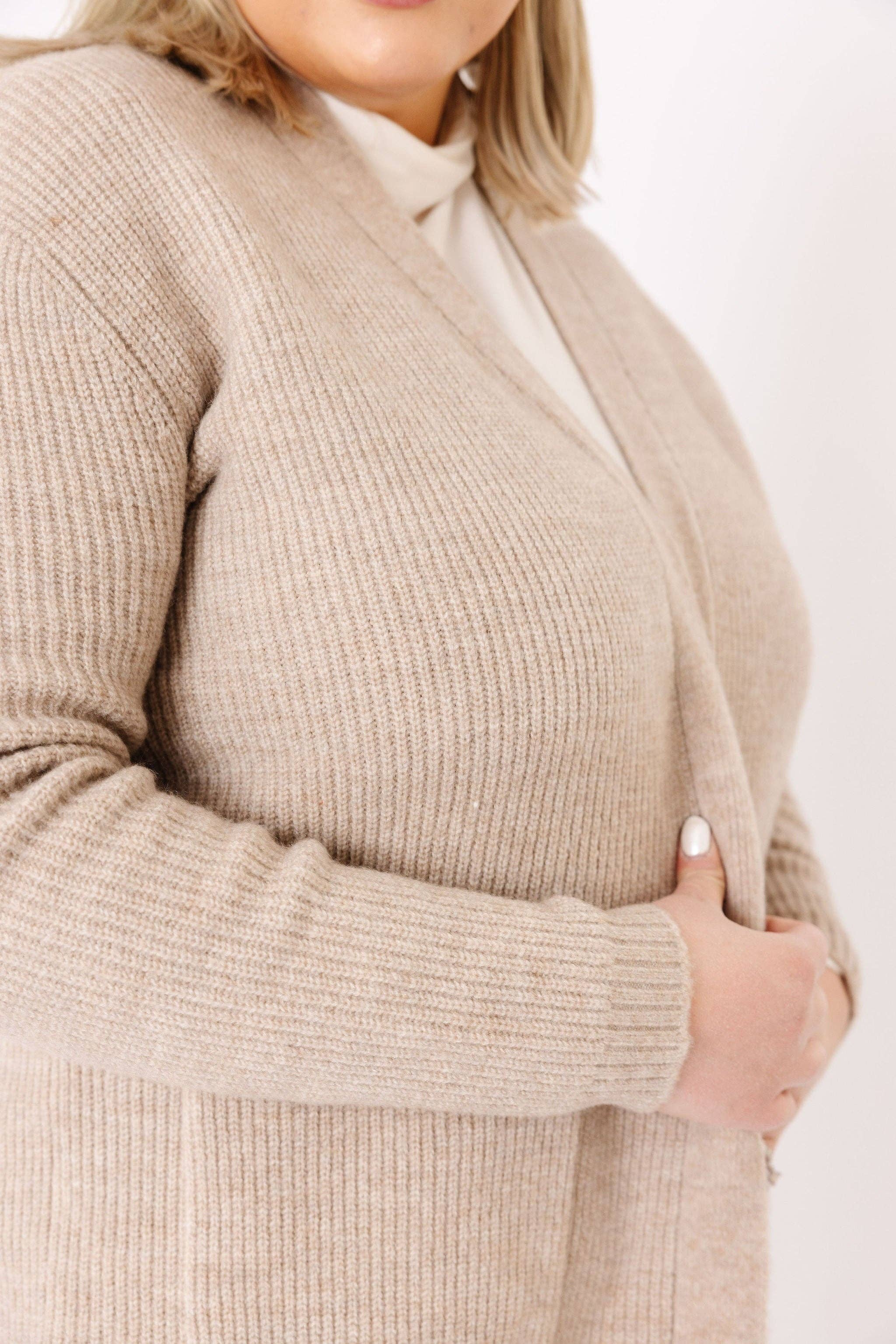 Copper Pearl - Wholesale Cardigan - Women's - Women's Luxe Cardigan - Oatmeal5