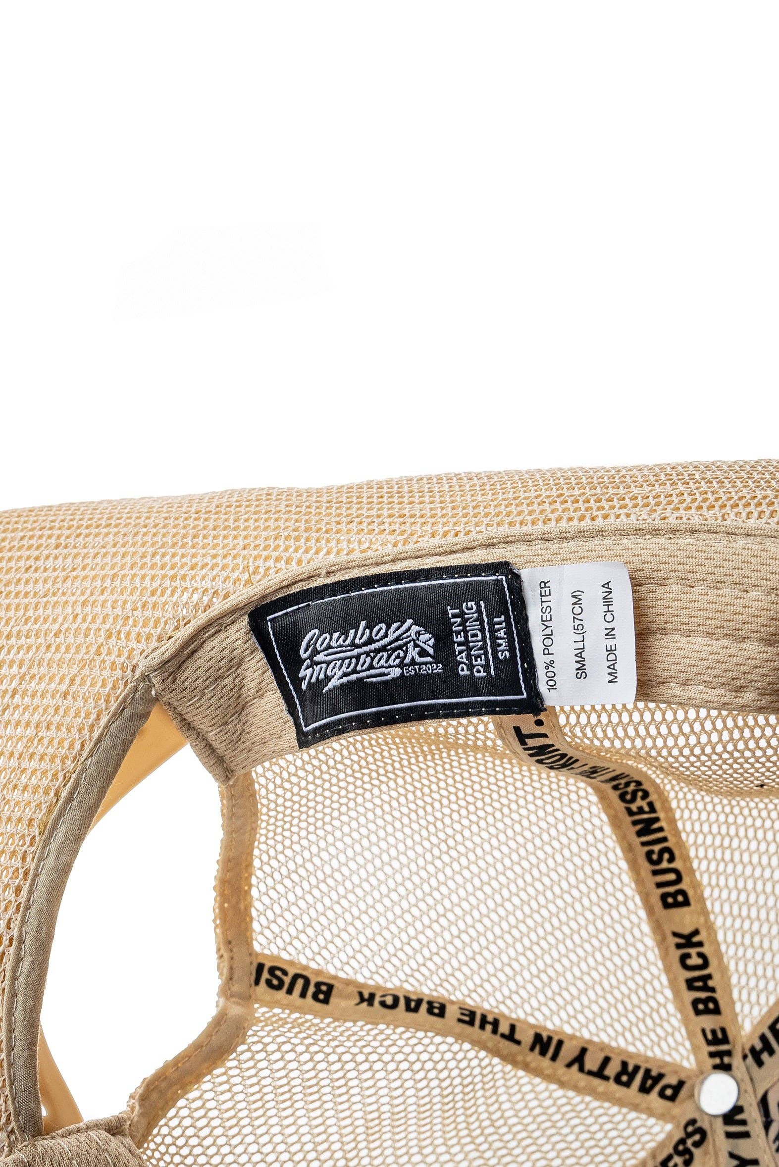 Cowboy Snapback - Wholesale Cowboy Hat - Unisex - TAN COWBOY SNAPBACK: 5 PANEL - BLANK8