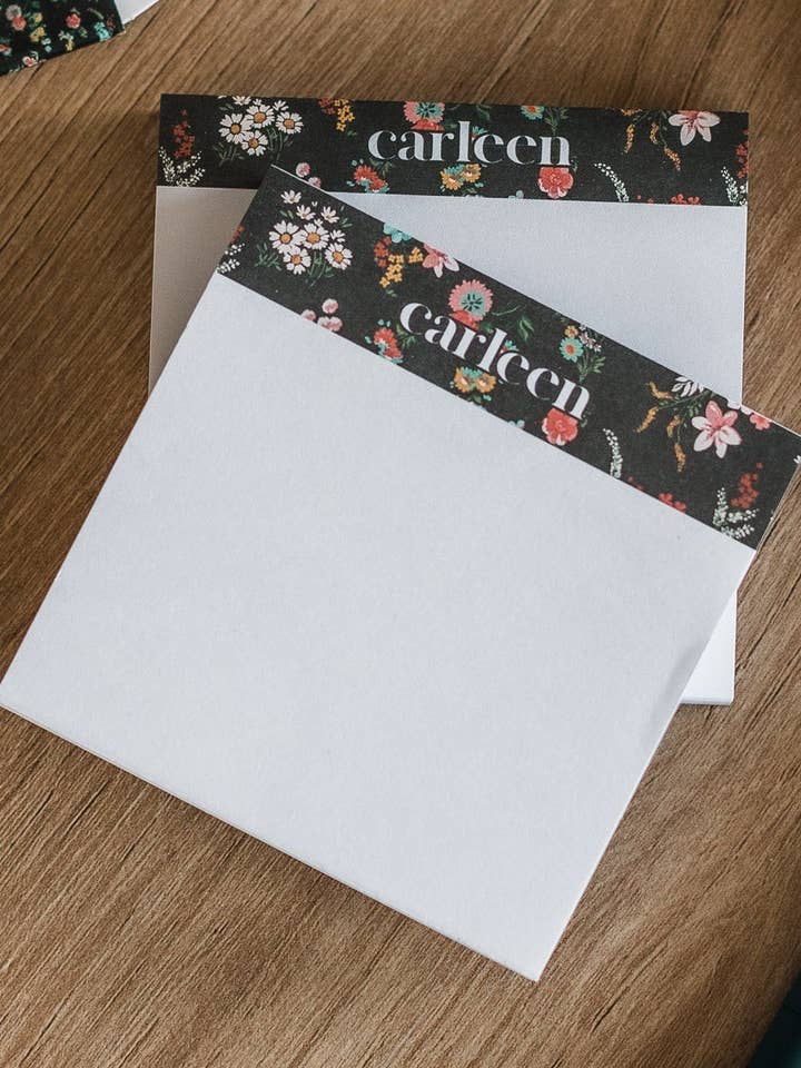 2-Pack Sticky Note Pads - Floral Print for wholesale by Carleen Creative